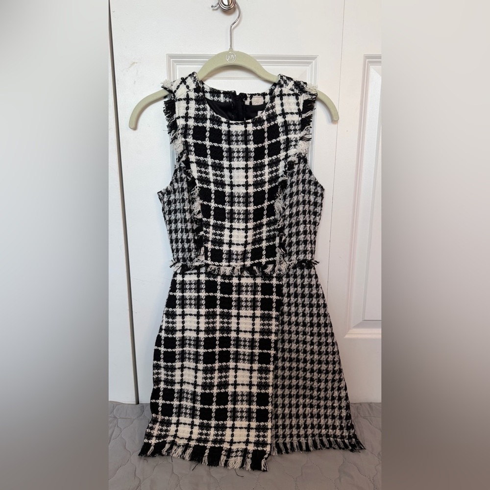 Houndstooth Mini Dress